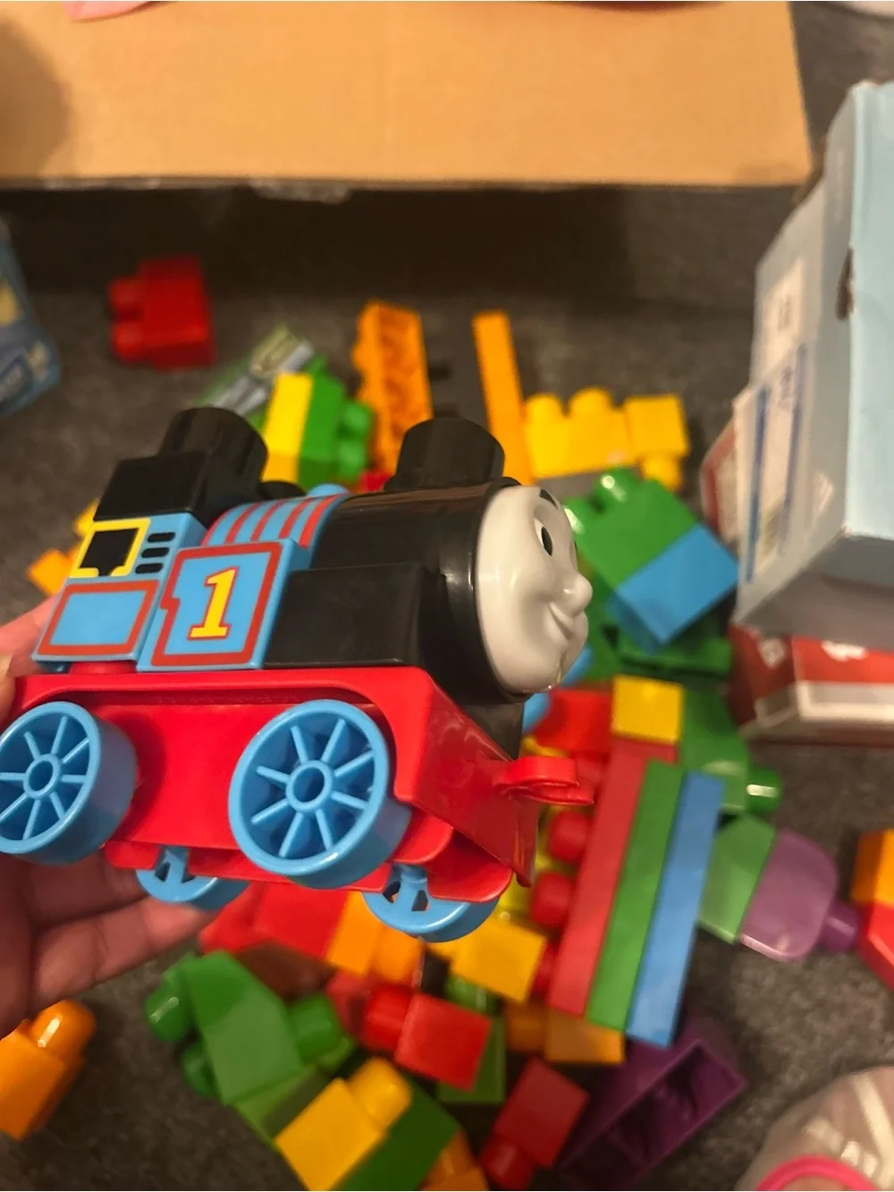 Thomas & Friends Blue and Red Building Blocks Backpack